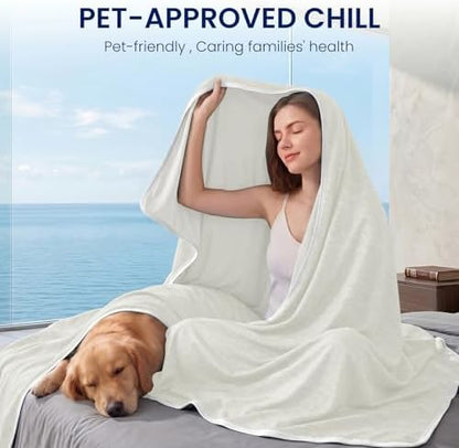 Topcee Cooling Blanket King Size 90"x108" for Hot Sleepers Summer Blanket