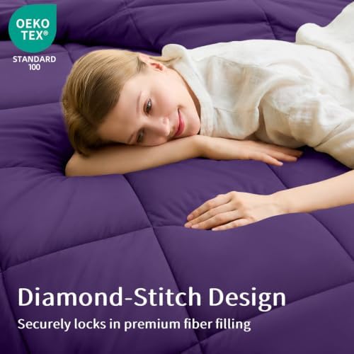 FUANNA Queen Comforter Set 7 Pieces, Luxury Bedding Set, Soft Bed in a Bag