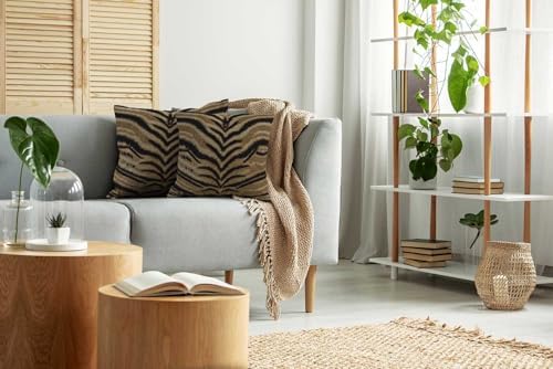 TOMWISH Animal Skin Pattern Print Throw Pillow Covers 24x24 in Set of 2
