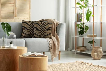 TOMWISH Animal Skin Pattern Print Throw Pillow Covers 24x24 in Set of 2