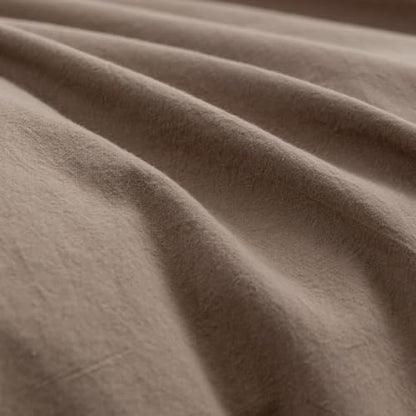 BESTOUCH Cotton Solid Duvet Cover Set Pine Bark Brown Alaska King