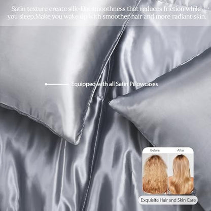 Whale Flotilla 3-Piece Reversible Silky Soft Breathable Queen Comforter Set