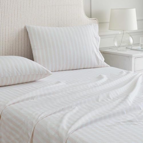 Martha Stewart - Twin Size Sheet Set with Fitted Sheet & Pillowcase