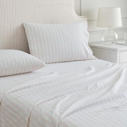 Martha Stewart - Twin Size Sheet Set with Fitted Sheet & Pillowcase