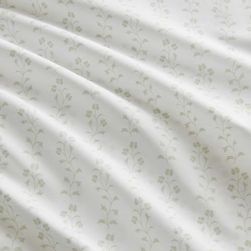 Martha Stewart - Twin Size Sheet Set with Fitted Sheet & Pillowcase