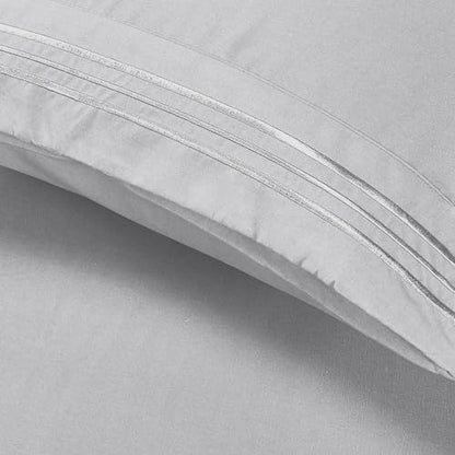 Elegant Comfort Luxury 4-Piece Bed Sheet Set - Luxury Bedding 1500 Premium Hotel Quality Microfiber, Wrinkle Resistant Cool & Breathable, Easy Elastic Fitted, California King, Silver Grey