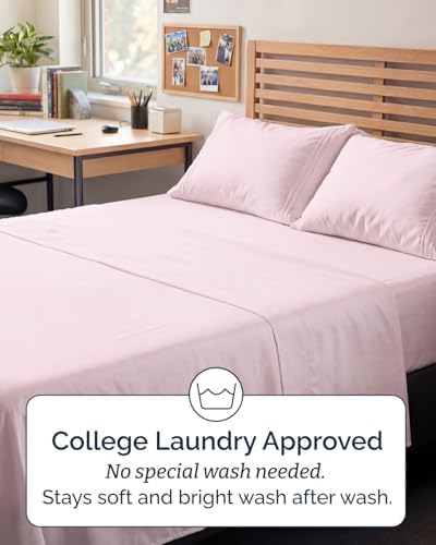 Full XL Sheets - 4 Piece Full XL Sheet Set - Soft & Cooling - Lavender Pink