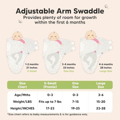 KeaBabies 3-Pack Organic Baby Swaddles for Newborns, Infant, Prairie, 0-3M
