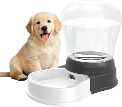 4 Liters Automatic Gravity Dog Water Dispenser, BPA-Free | Gravity Pet Water Bowl, No-Spill Cat Feeder for Large Dogs, BPA-Free & Easy Clean, Less Refills for Work Travel