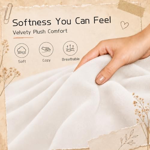 ReyyNio Electric Heated Blanket King Size 90"x100", Dual Controllers, Beige