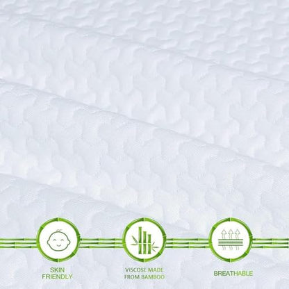 Mattress Topper Cover Twin XL Size (Only Cover) 3 Inch Mattress Protector
