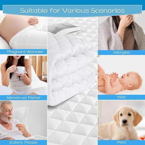 GRT Waterproof Sofa Bed Mattress Pad, Queen Sleeper Sofa Mattress Protector