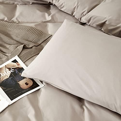 Wellboo Beige Khaki Comforter Full Size Boho Oatmeal Bedding Taupe Quilts