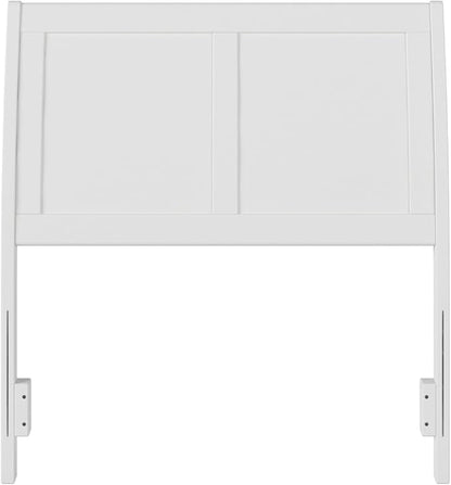 AFI, Portland Twin Sleigh Solid Wood Panel Headboard, White