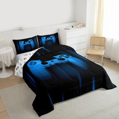 Feelyou Boys Gamer Comforter Set Twin Size for Boys Kids