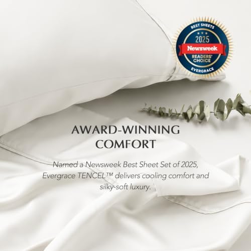EverGrace Tencel™ Sheet Set, Breathable & Cooling, Full, Bright White