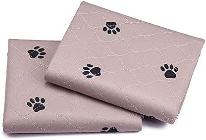 SincoPet Washable Dog Pee Pads with Puppy Grooming Gloves,Puppy Pads,Reusable Pet Training Pads,Large ,Waterproof Pet Pads for Dog Bed Mat,Super Absorbing Whelping Pads,24x36 Inch (Pack of 4)