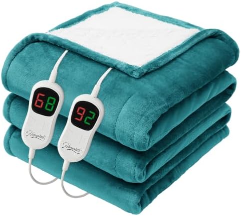 Homemate Heated Electric Blanket King Size 100"x 90" Heating Blanket