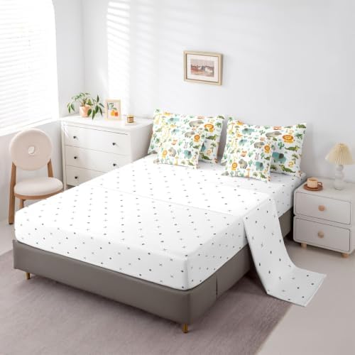 Erosebridal Wild Animals 7 Piece Comforter Set Full