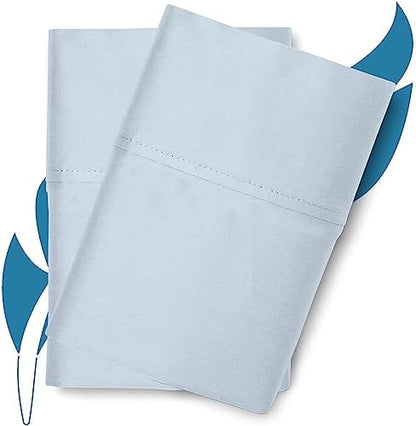800 Series Standard/Queen Pillow Cases Set of 2, Light Blue