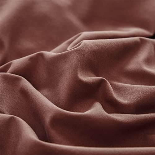 Wellboo Brick Red Comforter Set Queen Size Solid Dark Red Bedding for Women