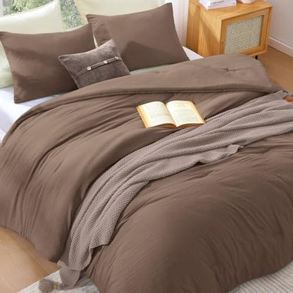 WRENSONGE Oversized King Comforter Set-3 Pieces Soft Comforter Size Bedding