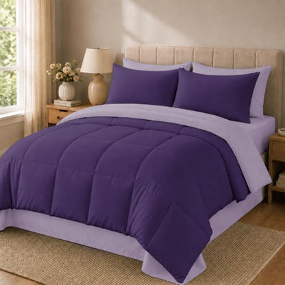 Anluoer Full Size Comforter Sets, 7 Piece Bed in a Bag Full Bedding Sets