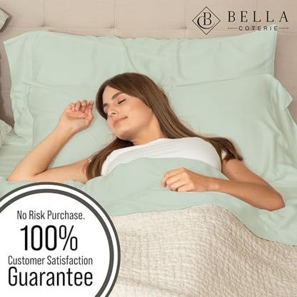 Bella Coterie | Luxury Bamboo Viscose Queen Size Fitted Sheet Only