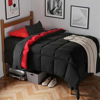 Anluoer Twin XL Comforter Set, 5 Pieces Twin XL Bed in a Bag Bedding Sets
