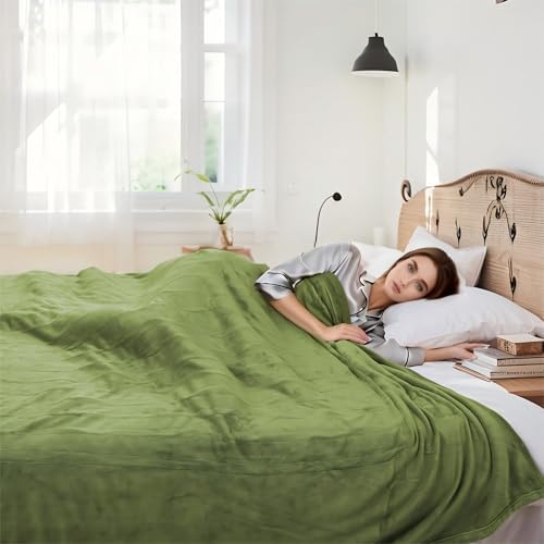 Electric Heated Blanket 84"x90" Queen Size, Green