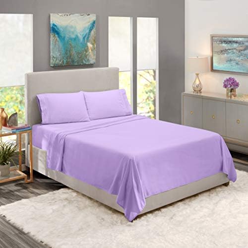 Nestl Full Sheet Set - Bed Sheets - Lavender - 4-Piece Deep Pocket