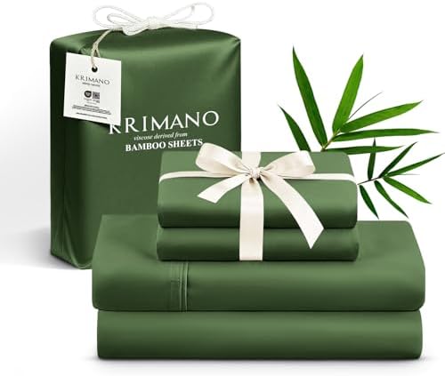 Bamboo Viscose Sheet Set Full Size, Cooling Sheets Bed Set 4pcs