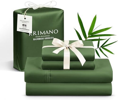 Bamboo Viscose Sheet Set Full Size, Cooling Sheets Bed Set 4pcs