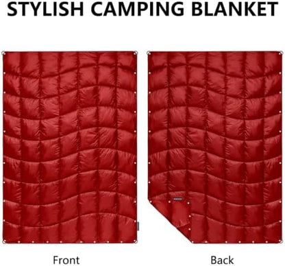 Camping Blanket Puffy Camp Blanket Large Outdoor Blanket