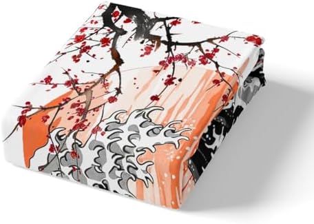 Feelyou Japanese Wave Duvet Cover Twin Size Boys Girls Teens