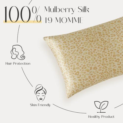 ZIMASILK 100% Pure Mulberry Silk Pillow Cases for Hair and Skin, Queen