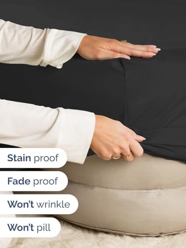 CGK Linens Extra Deep Twin Fitted Sheet - Fitted Sheet Only - Black