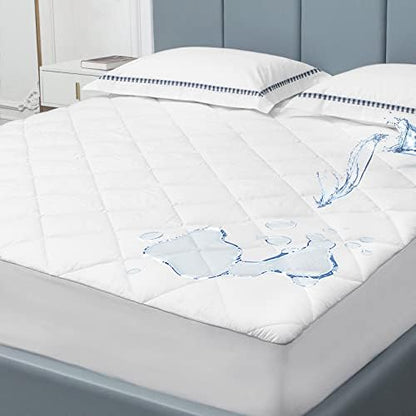 Sunflower King Mattress Pad Waterproof, Cotton Mattress Protector