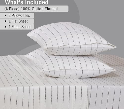 RUVANTI Flannel Sheets Full Size, Running Dots