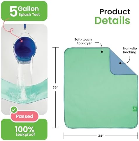 IMPROVIA® Washable Underpads, Heavy Absorbency Reusable Incontinence Pads