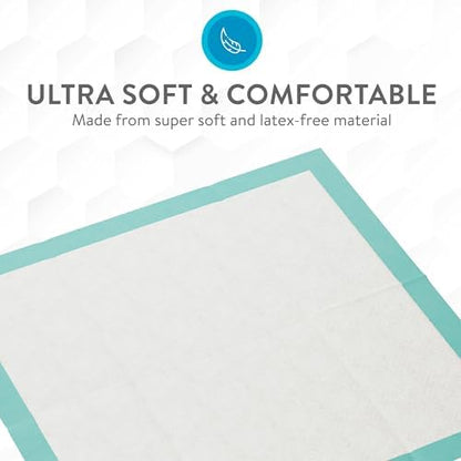 Inspire Super Absorbent Disposable Bed Pads for Chronic Incontinence Ultra Thick and Absorbent Bed Pads Disposable Adult | Pee Pads for Adults (36" X 36" Pack of 50) XX Large