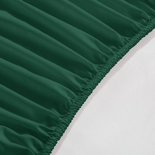 Elegant Comfort 1500 Premium Hotel Quality 18-24 Inches Deep - Extra Deep Pocket Single Fitted Sheet for High Mattress, Luxury and Softest, Smart Pocket - Wrinkle Free, Twin/Twin XL, Hunter Green