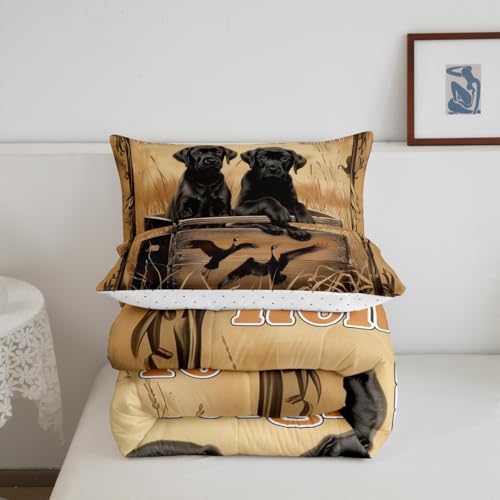 Feelyou Duck Hunting Comforter Set King for Kids Boys Girls Bedding Set