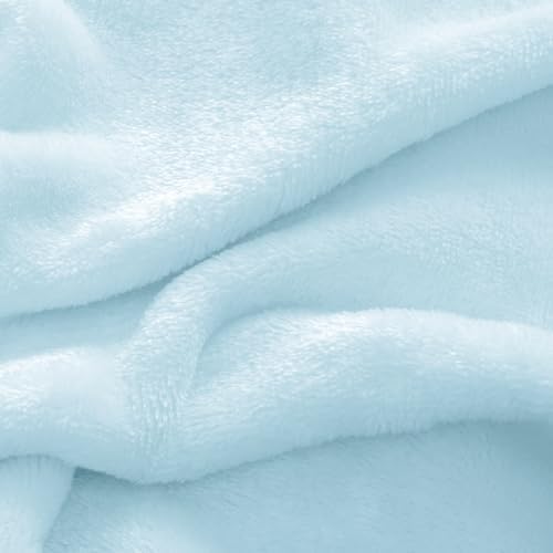 BEDELITE Flannel Sheets King Size, Blue, 4 Pieces