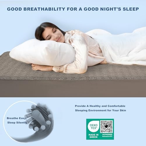 GRT Twin XL Mattress Cover Waterproof, Bamboo Charcoal Fiber Mattress Pad