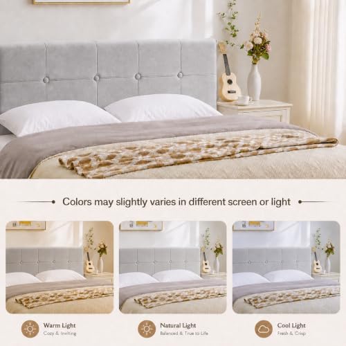 Queen Headboard with Adjustable Height