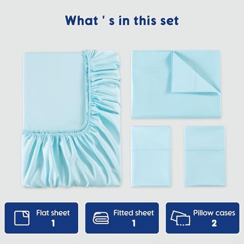 SONORO KATE 100% Egyptian Cotton Sheets,1200 Series,King Size