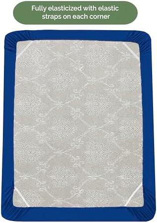 Elegant Comfort 1500 Premium Hotel Quality 18-21 Inches Deep - Extra Deep Pocket Single Fitted Sheet for High Mattress, Luxury and Softest, Smart Pocket - Wrinkle Free, King, Royal Blue