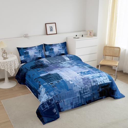 Feelyou Buffalo Check Ombre Comforter Set Toddler Size Kids Duvet