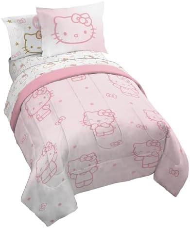 Jay Franco Sanrio Hello Kitty Full Comforter Set 7 Piece Reversible